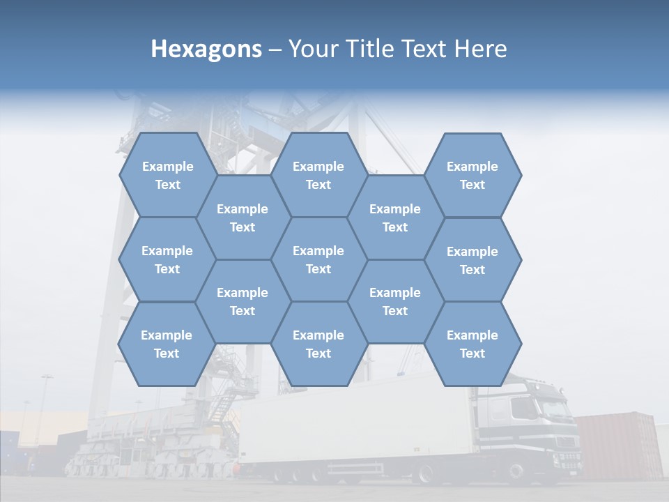 Deadline Trucking Semi Truck PowerPoint Template