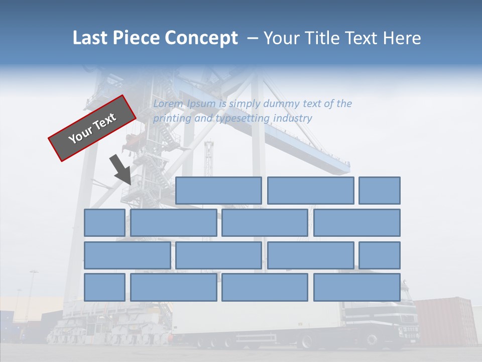 Deadline Trucking Semi Truck PowerPoint Template