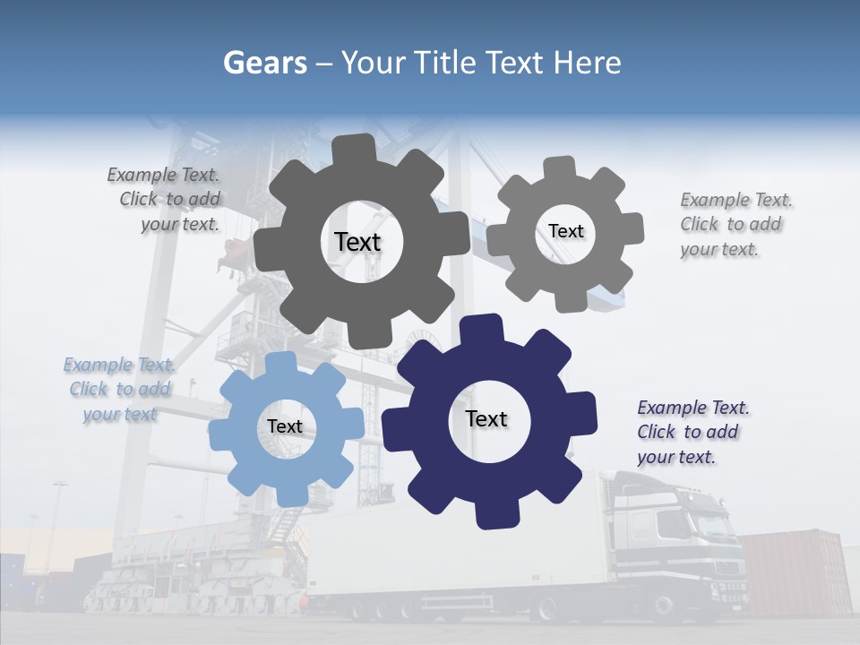 Deadline Trucking Semi Truck PowerPoint Template