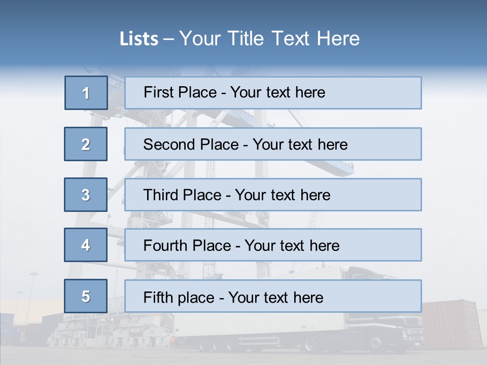 Deadline Trucking Semi Truck PowerPoint Template