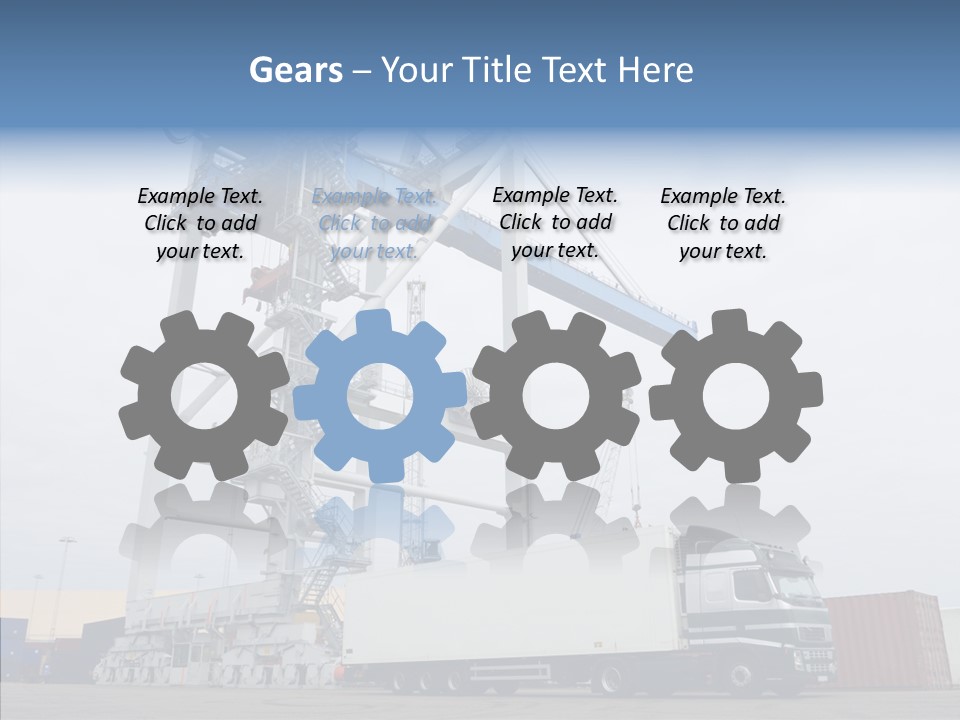 Deadline Trucking Semi Truck PowerPoint Template