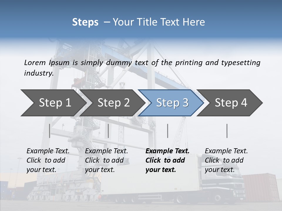 Deadline Trucking Semi Truck PowerPoint Template