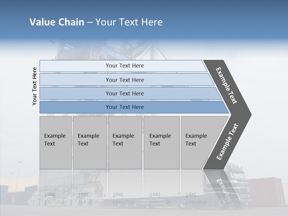Deadline Trucking Semi Truck PowerPoint Template