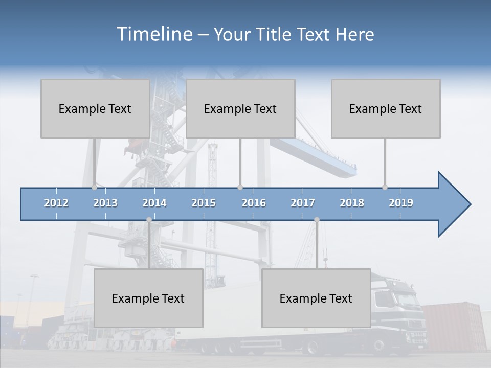 Deadline Trucking Semi Truck PowerPoint Template