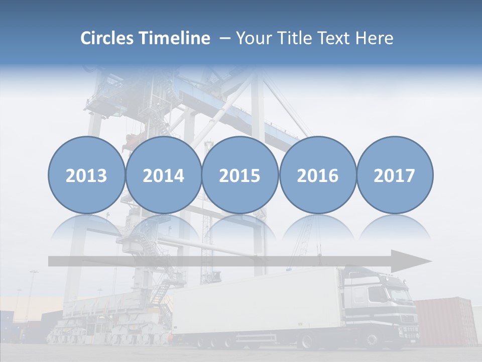 Deadline Trucking Semi Truck PowerPoint Template