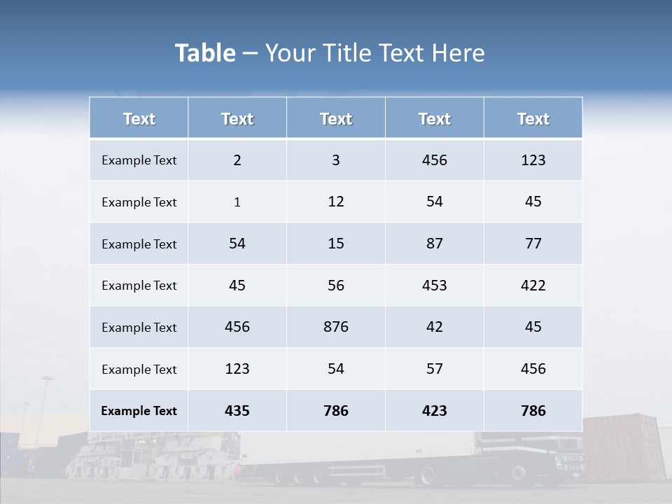 Deadline Trucking Semi Truck PowerPoint Template