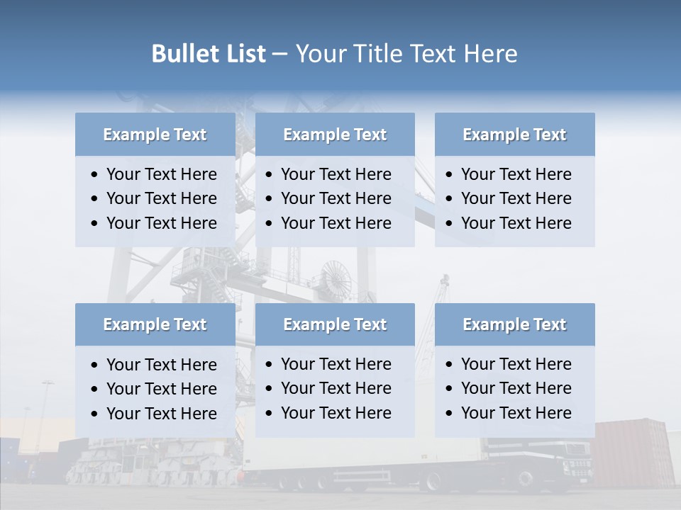 Deadline Trucking Semi Truck PowerPoint Template