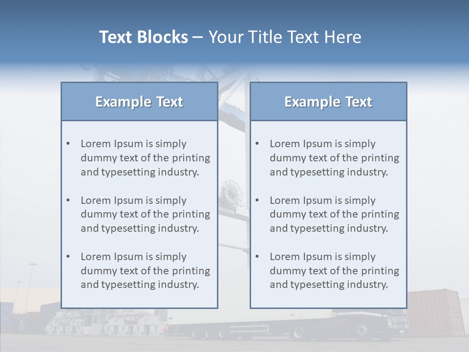 Deadline Trucking Semi Truck PowerPoint Template