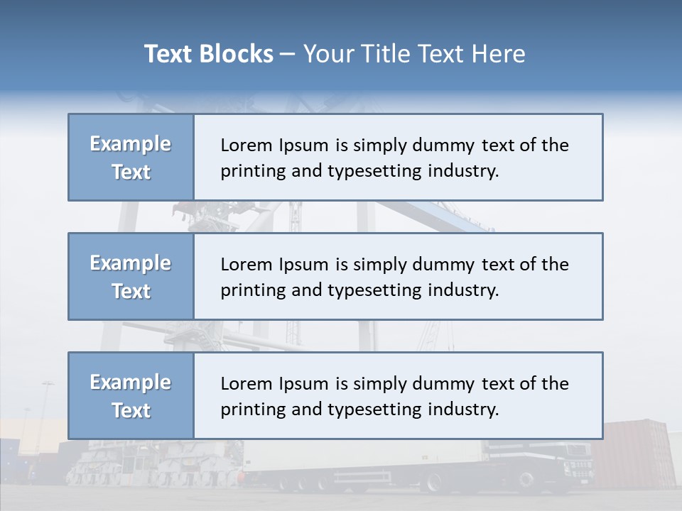 Deadline Trucking Semi Truck PowerPoint Template