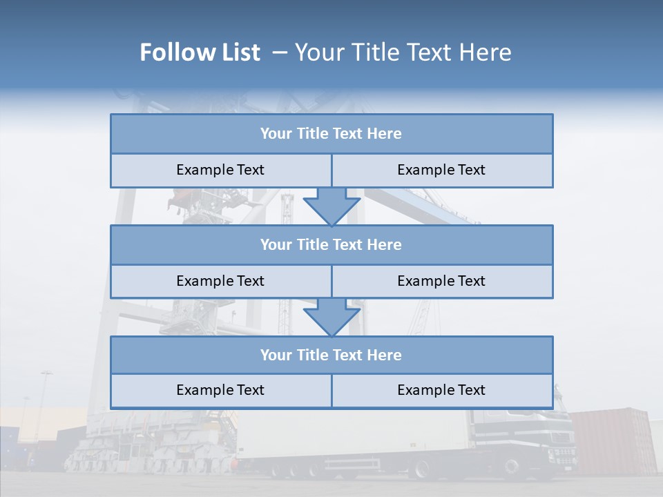 Deadline Trucking Semi Truck PowerPoint Template