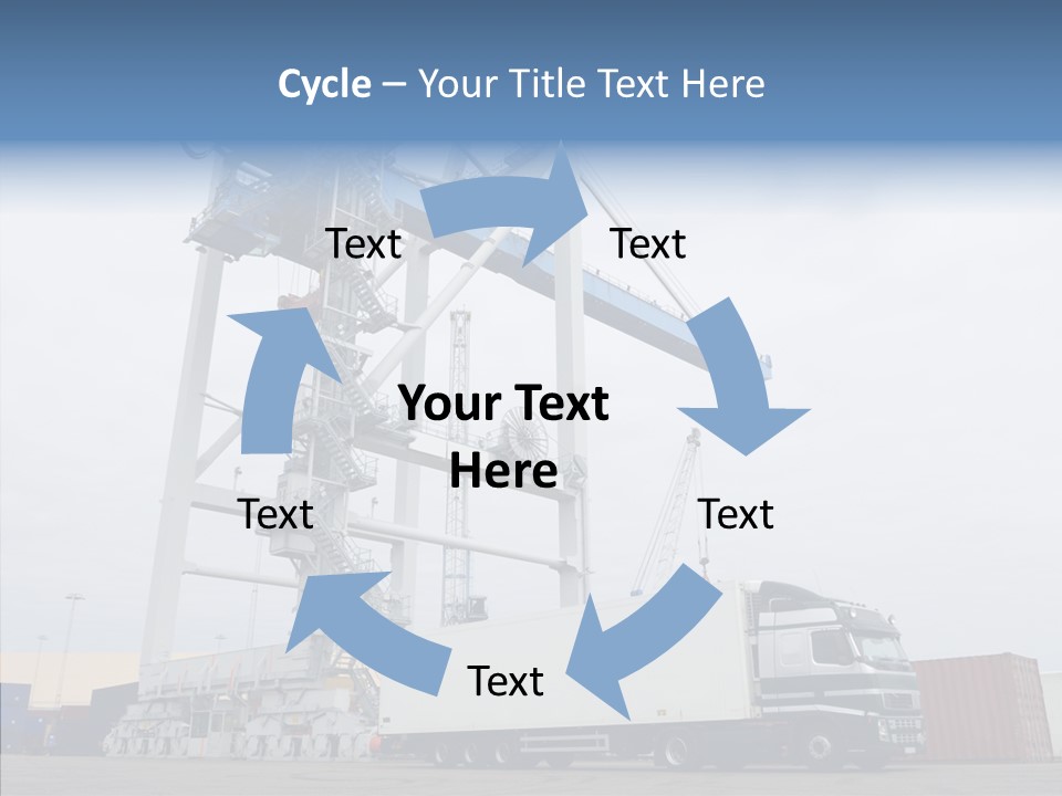 Deadline Trucking Semi Truck PowerPoint Template
