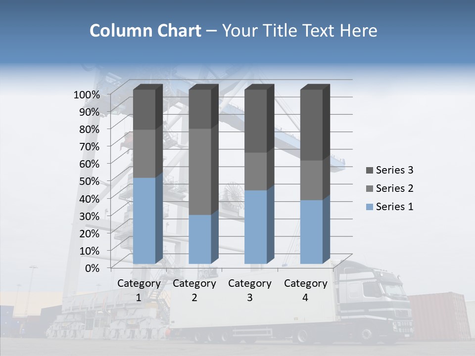 Deadline Trucking Semi Truck PowerPoint Template