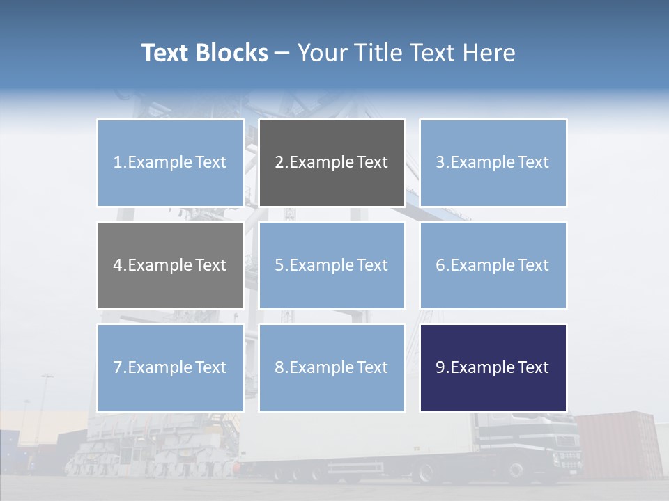 Deadline Trucking Semi Truck PowerPoint Template
