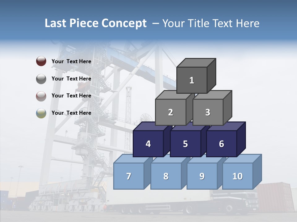 Deadline Trucking Semi Truck PowerPoint Template