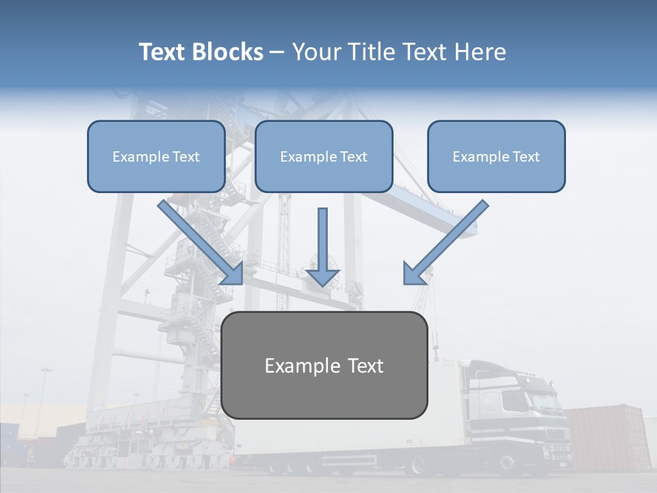 Deadline Trucking Semi Truck PowerPoint Template