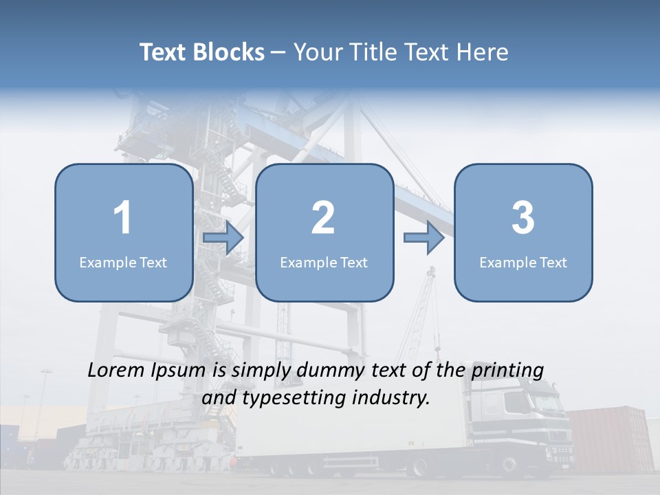 Deadline Trucking Semi Truck PowerPoint Template