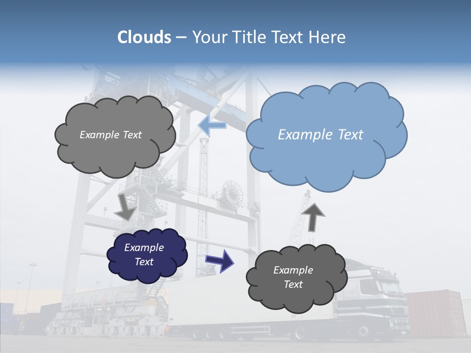 Deadline Trucking Semi Truck PowerPoint Template