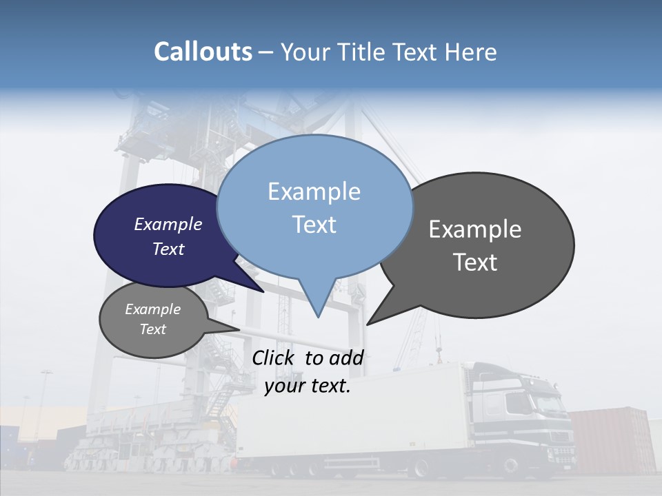 Deadline Trucking Semi Truck PowerPoint Template