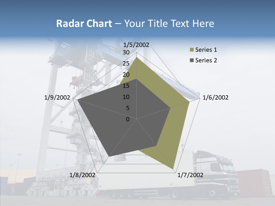 Deadline Trucking Semi Truck PowerPoint Template