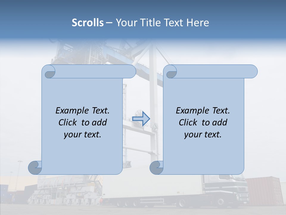 Deadline Trucking Semi Truck PowerPoint Template