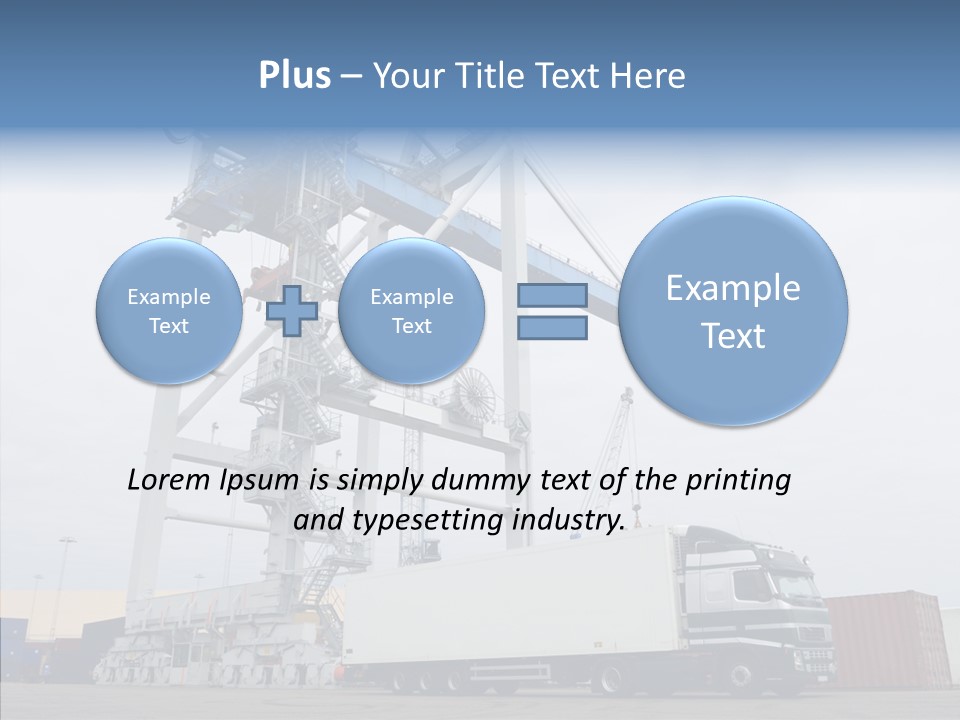 Deadline Trucking Semi Truck PowerPoint Template
