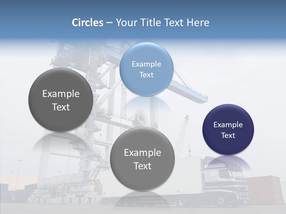 Deadline Trucking Semi Truck PowerPoint Template