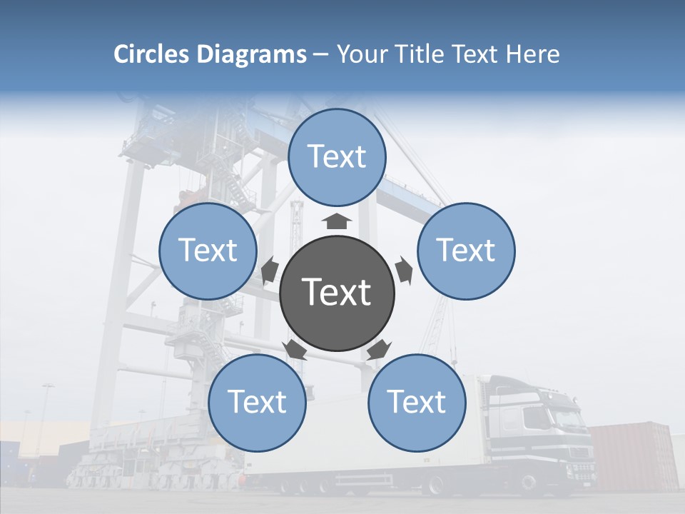 Deadline Trucking Semi Truck PowerPoint Template