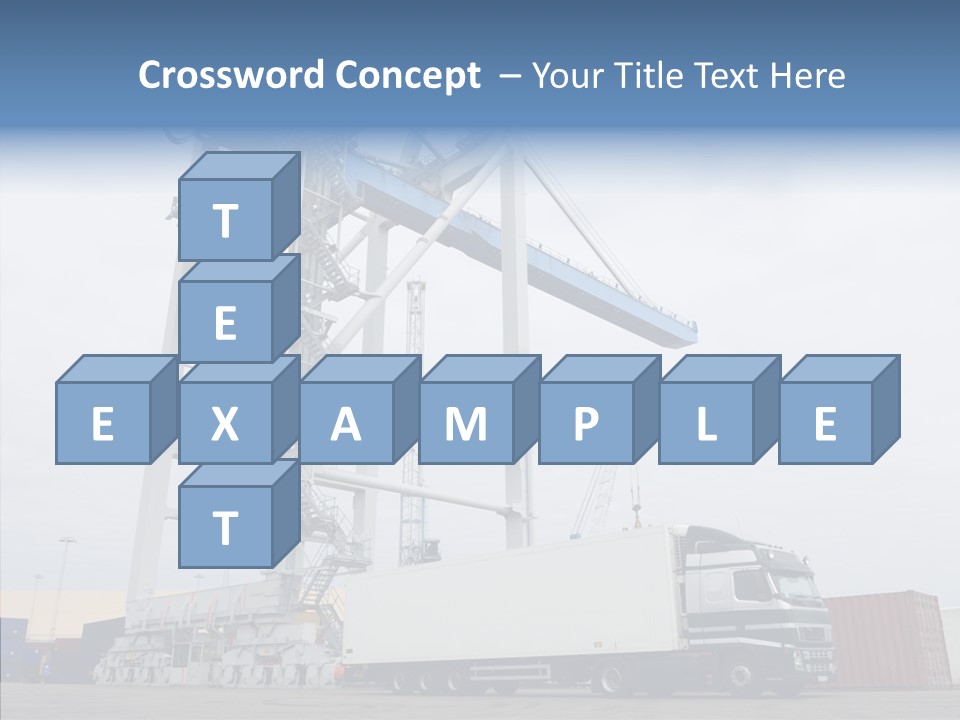 Deadline Trucking Semi Truck PowerPoint Template