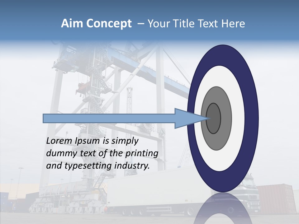 Deadline Trucking Semi Truck PowerPoint Template