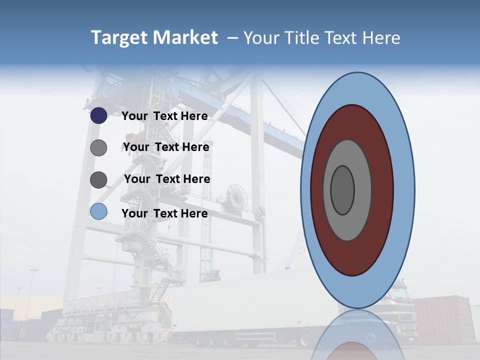 Deadline Trucking Semi Truck PowerPoint Template