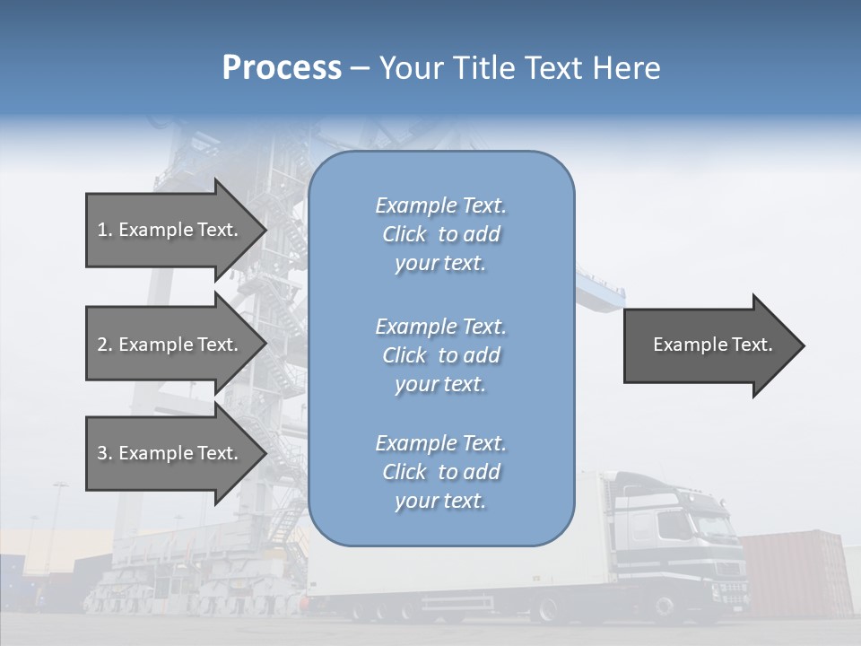 Deadline Trucking Semi Truck PowerPoint Template