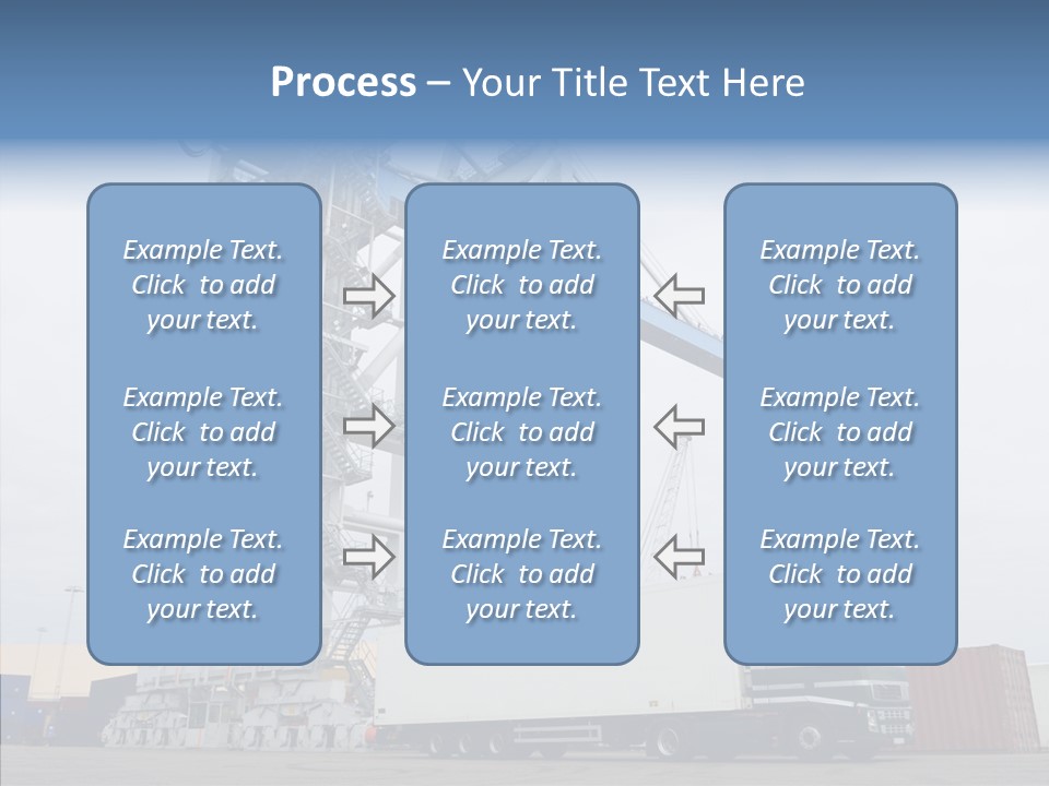 Deadline Trucking Semi Truck PowerPoint Template