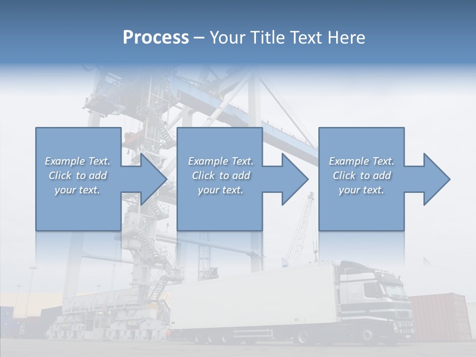 Deadline Trucking Semi Truck PowerPoint Template