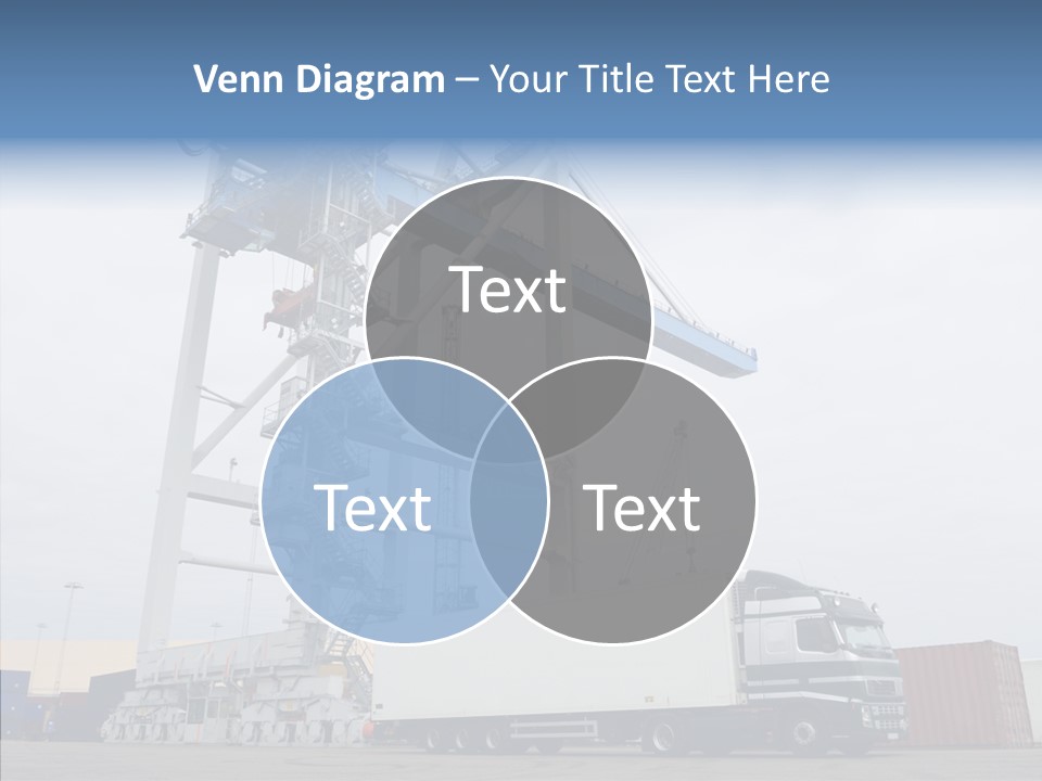 Deadline Trucking Semi Truck PowerPoint Template