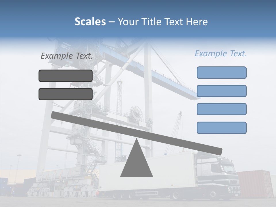 Deadline Trucking Semi Truck PowerPoint Template