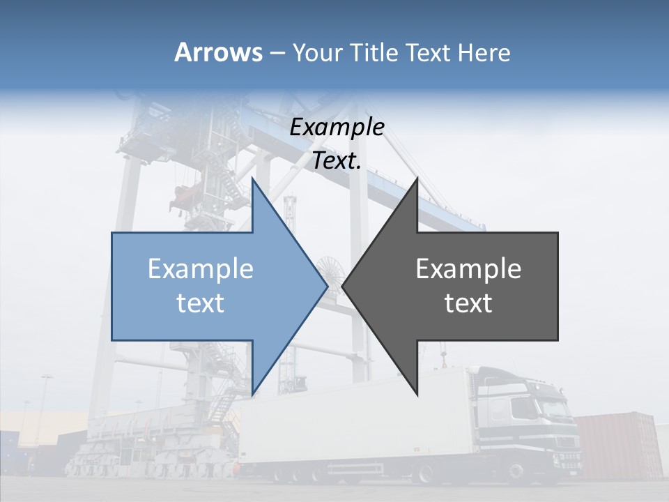 Deadline Trucking Semi Truck PowerPoint Template