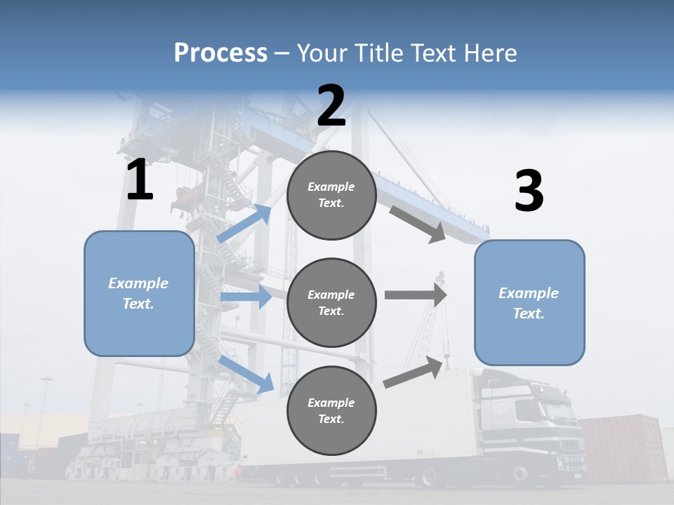 Deadline Trucking Semi Truck PowerPoint Template