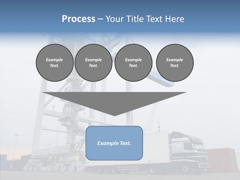 Deadline Trucking Semi Truck PowerPoint Template