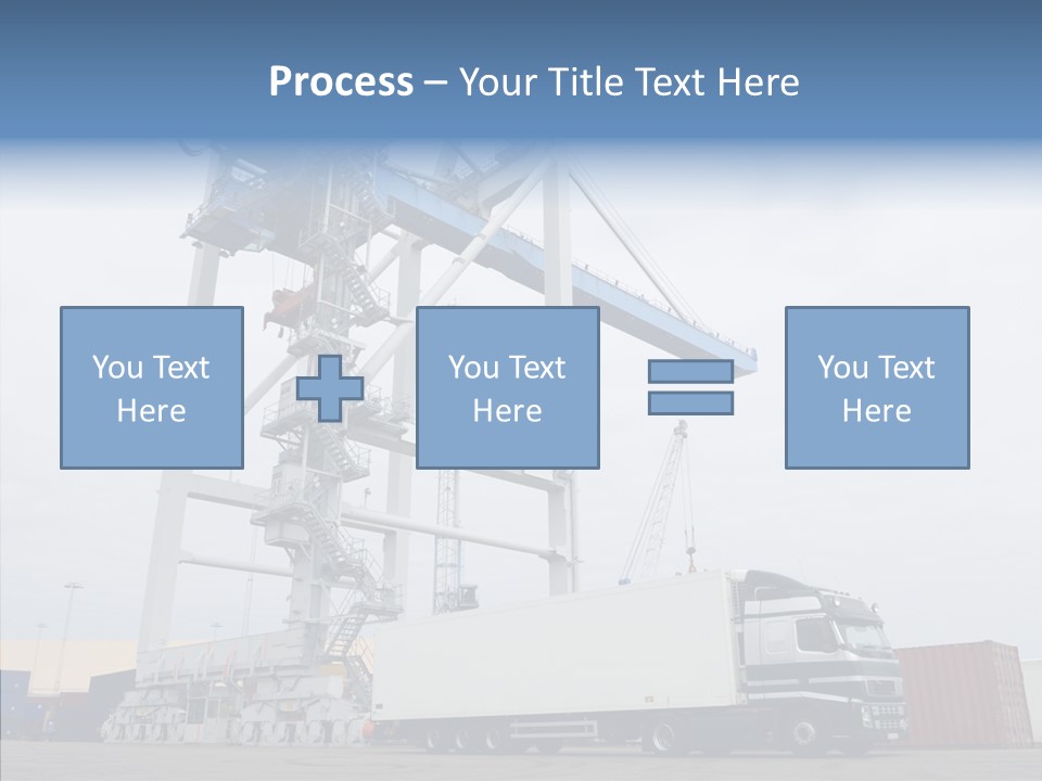 Deadline Trucking Semi Truck PowerPoint Template