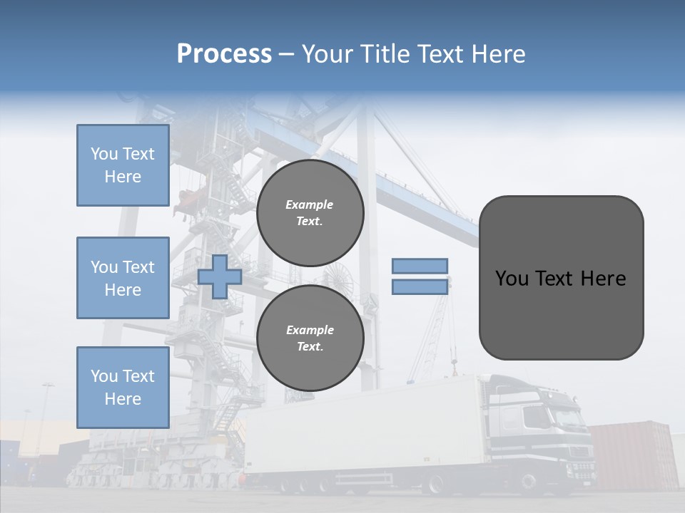Deadline Trucking Semi Truck PowerPoint Template