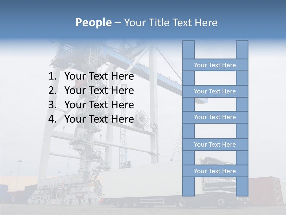 Deadline Trucking Semi Truck PowerPoint Template