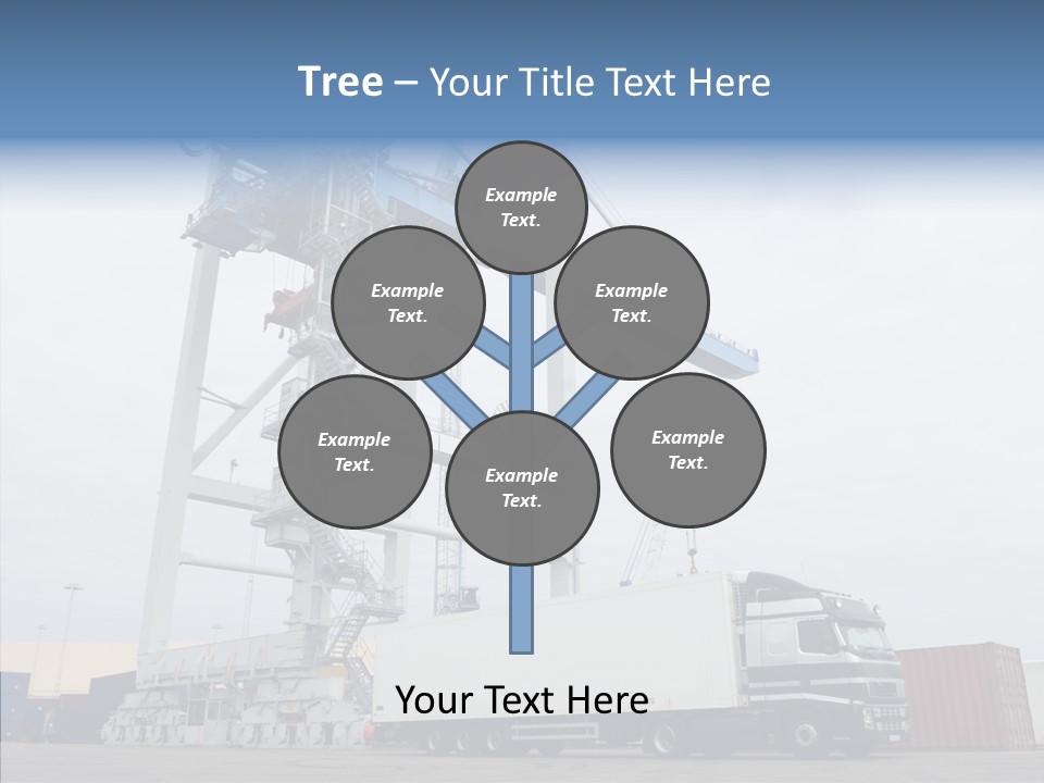 Deadline Trucking Semi Truck PowerPoint Template