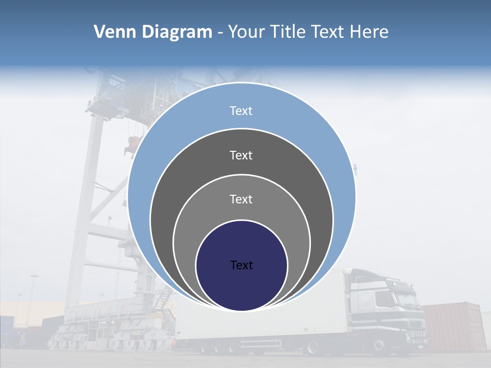 Deadline Trucking Semi Truck PowerPoint Template