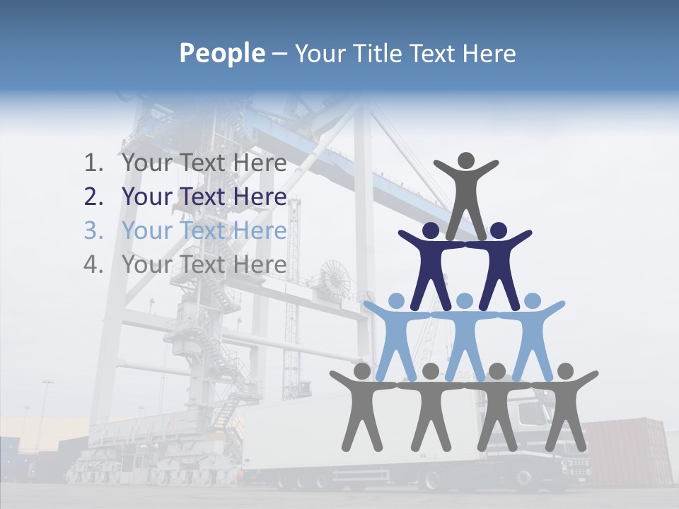 Deadline Trucking Semi Truck PowerPoint Template