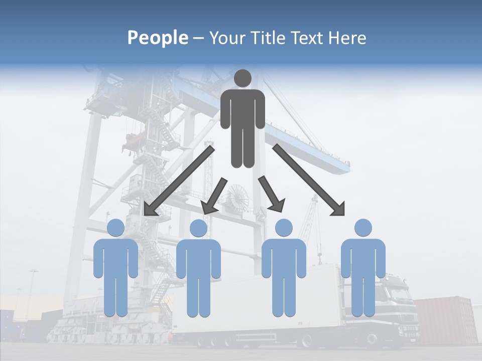 Deadline Trucking Semi Truck PowerPoint Template