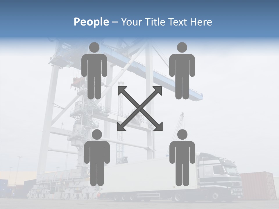 Deadline Trucking Semi Truck PowerPoint Template