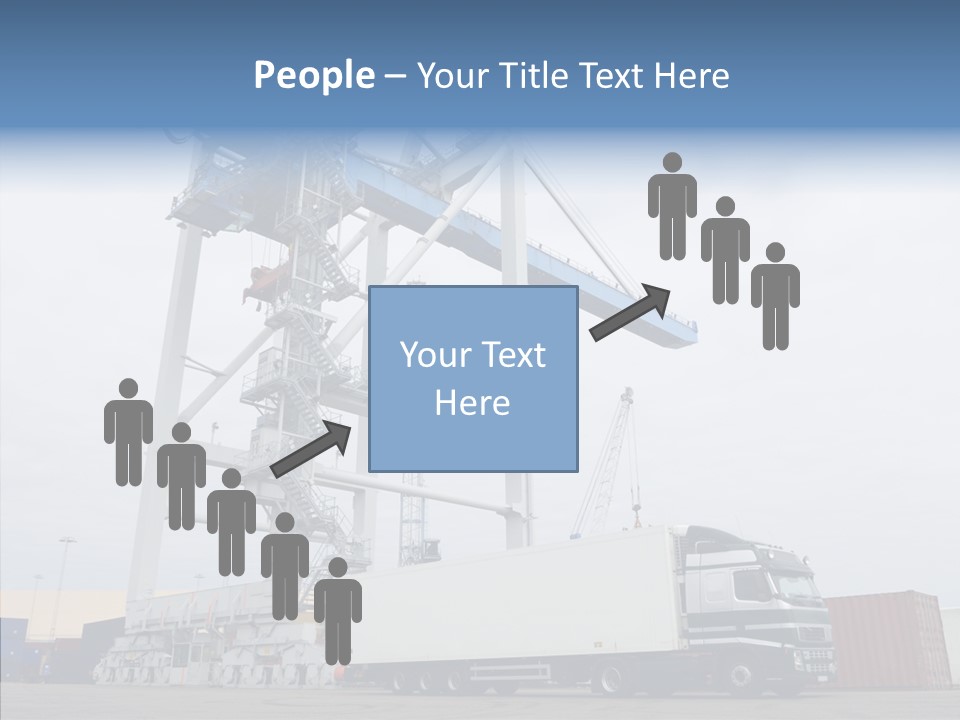 Deadline Trucking Semi Truck PowerPoint Template