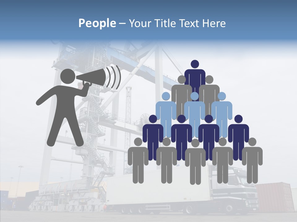 Deadline Trucking Semi Truck PowerPoint Template