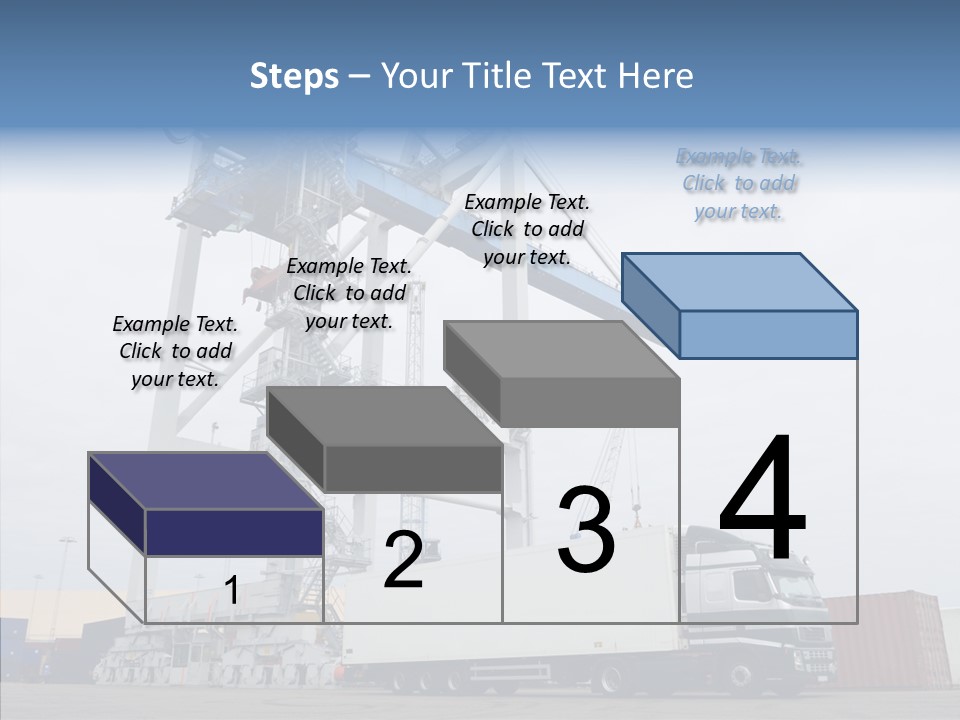Deadline Trucking Semi Truck PowerPoint Template