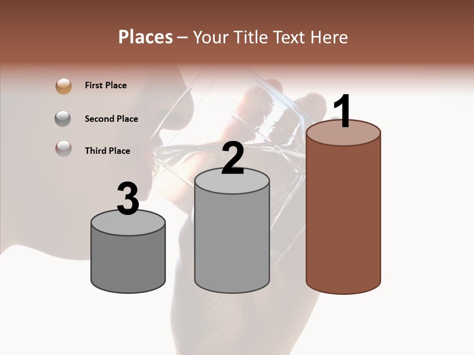 Lady Hand Glass PowerPoint Template